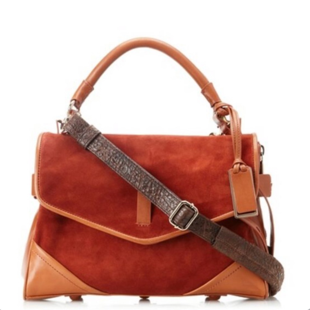 GRYSON Suede and Leather Purse